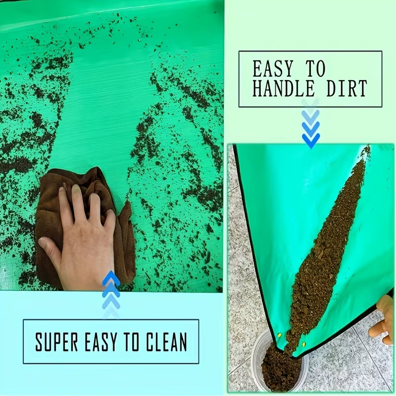 Tapis de régénération des plantes, tapis de transplantation imperméable, portable, carré, pliable et facile à nettoyer, tapis de transplantation pour plantes succulentes