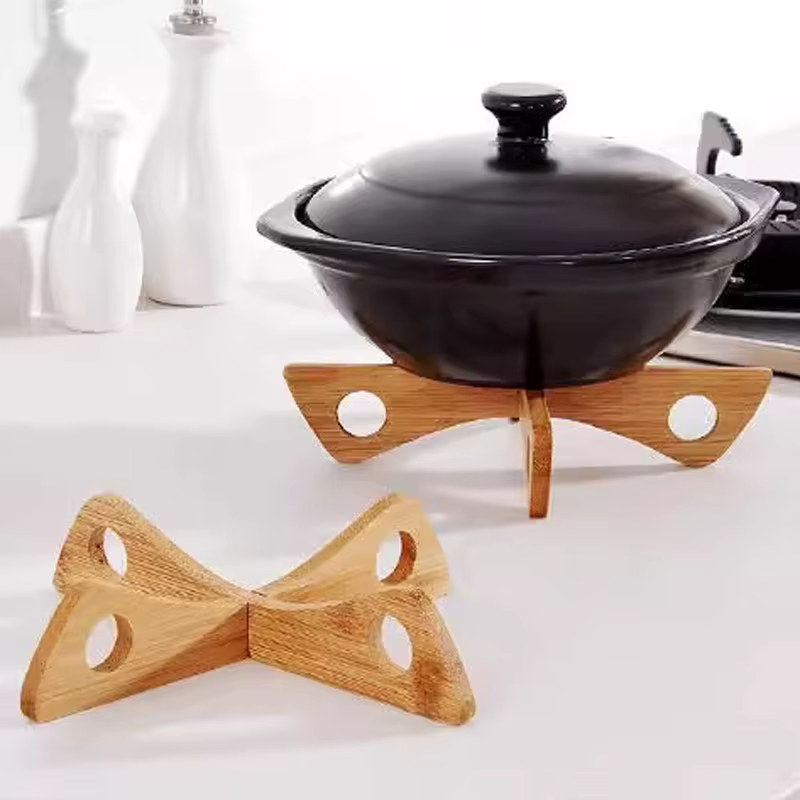 Support de Pot croisé en bambou