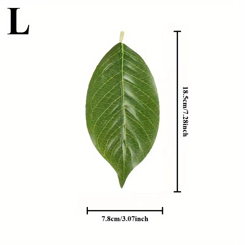 Ensemble de 20 feuilles de magnolia artificielles conçues pour les arrangements floraux