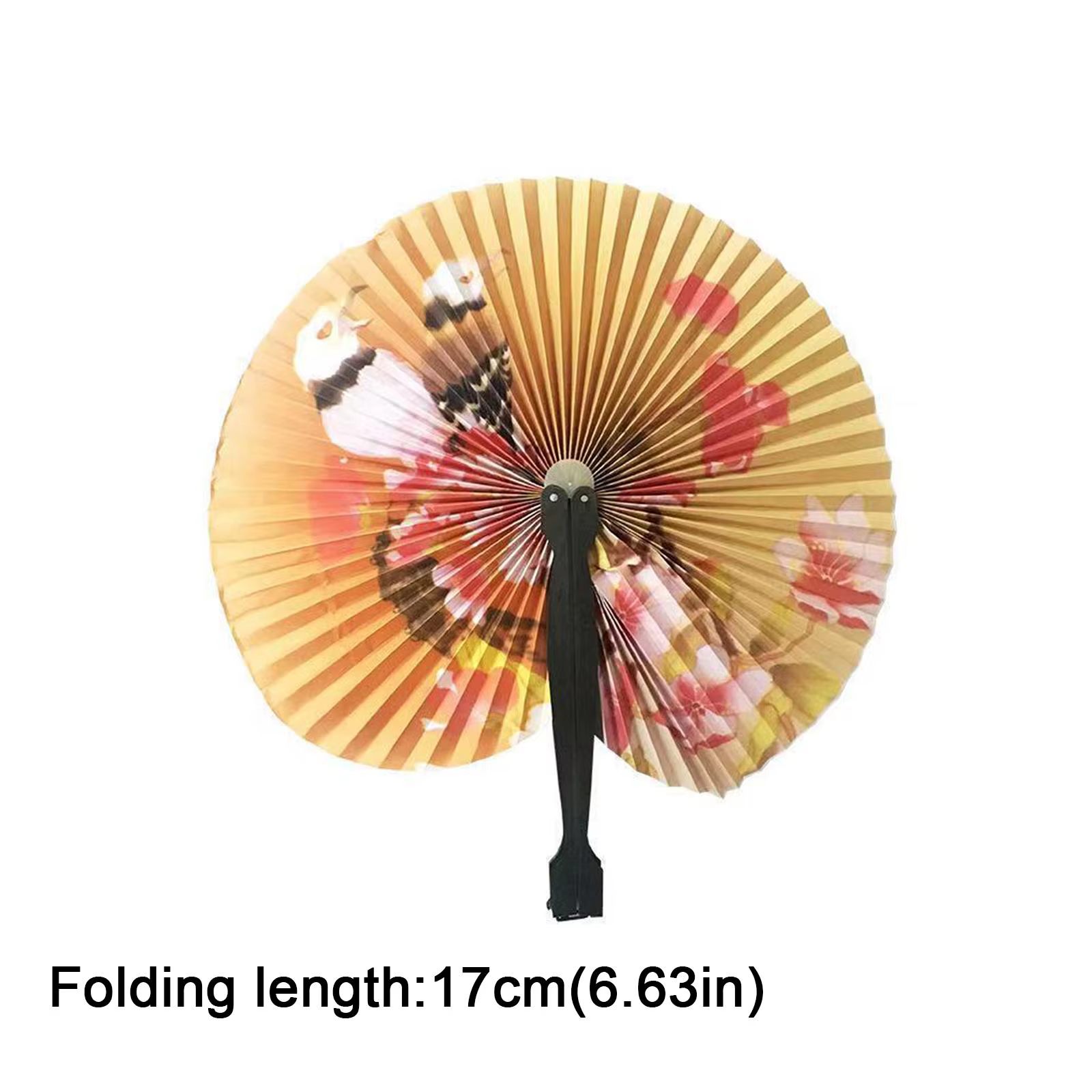 Éventail à main Origami chinois imprimé floral