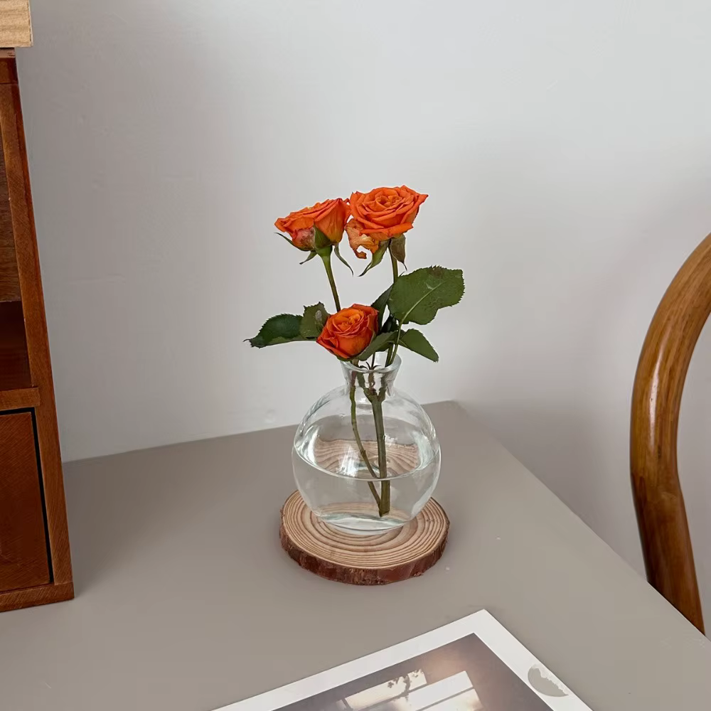Mini Vase à fleurs Transparent créatif