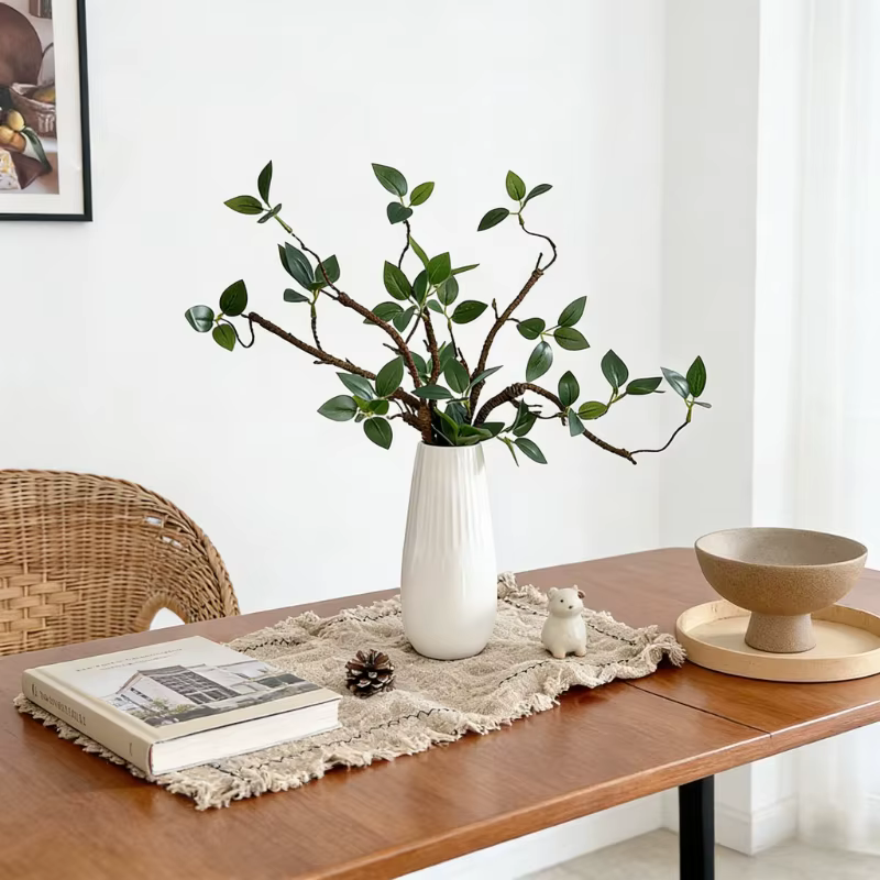 Branches artificielles vertes de 43 cm pour centre de table