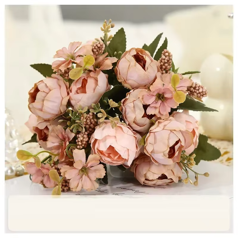 InjRocheads-Bouquet de Pivoines Artificielles