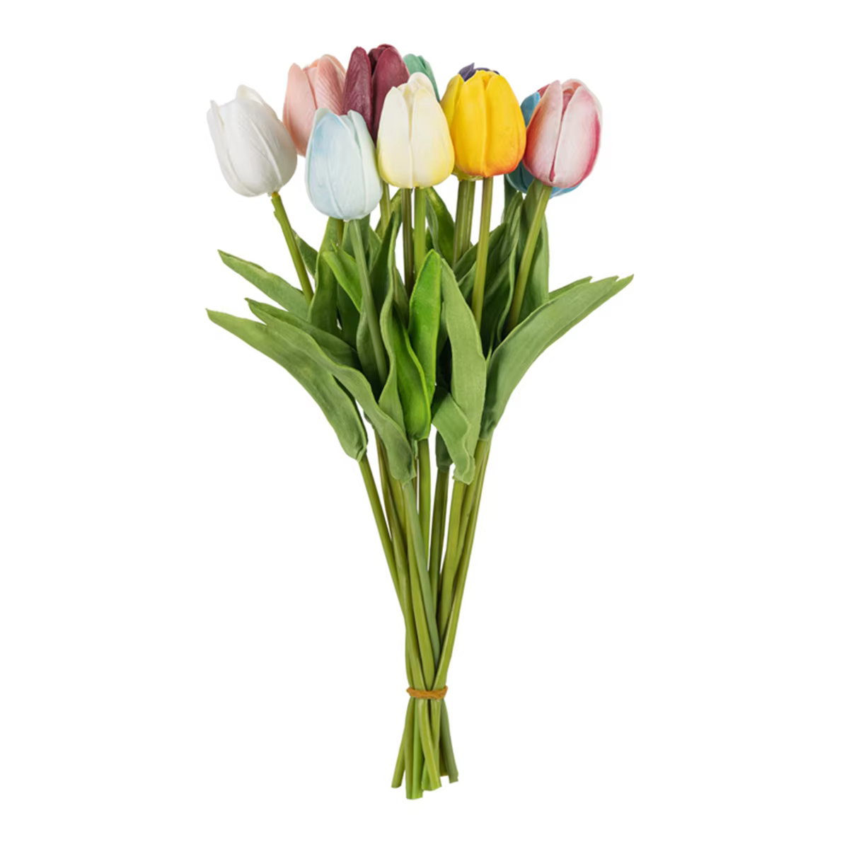 Vase de fleurs artificielles tulipe au toucher réel