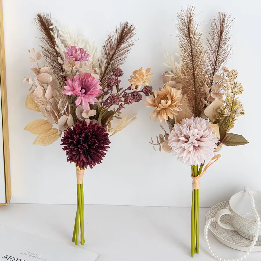 Fleurs artificielles en soie