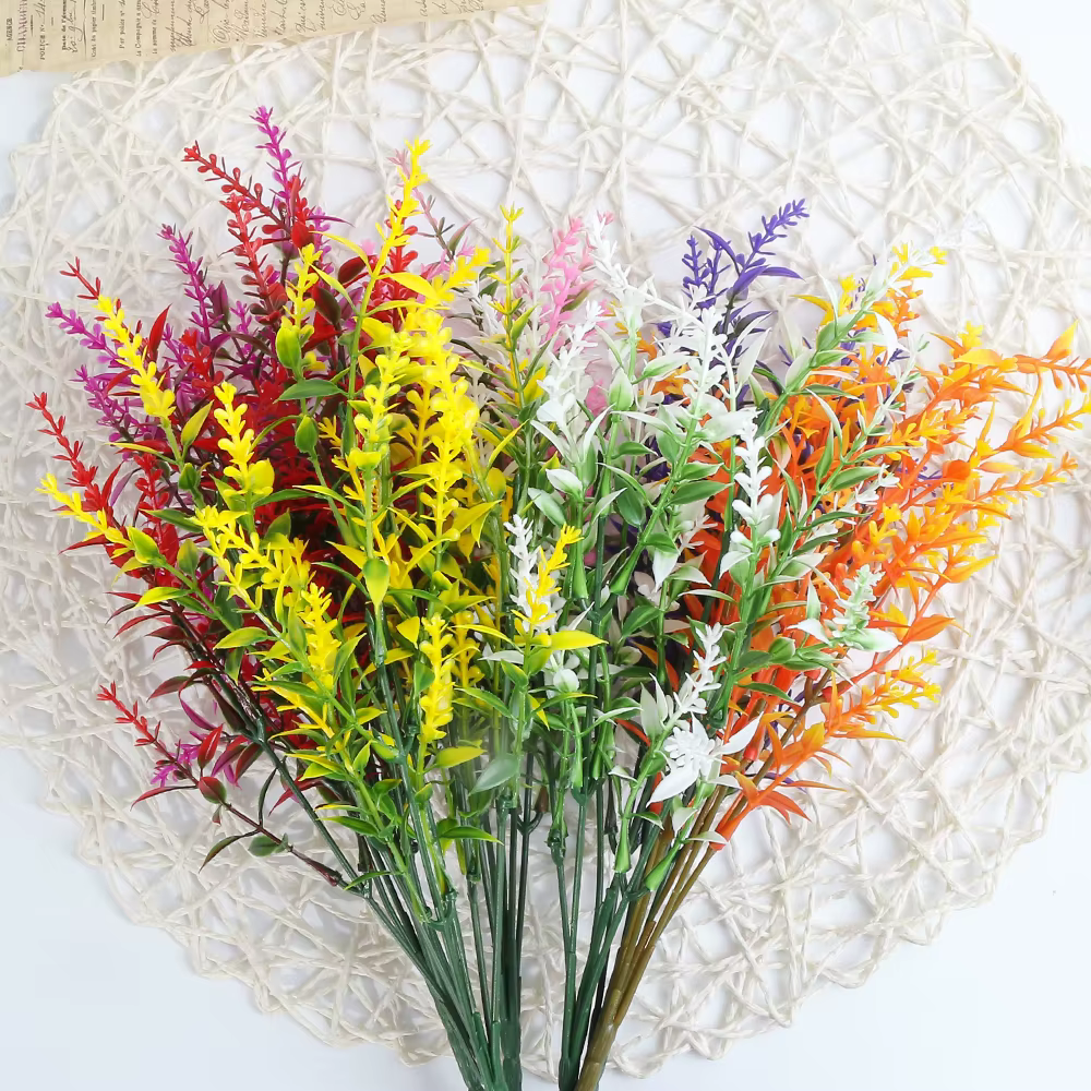 Fleur artificielle en plastique lavande