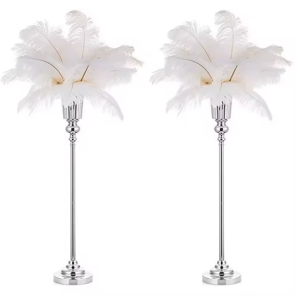 Vase à fleurs rétro doré en métal pour arrangement floral
