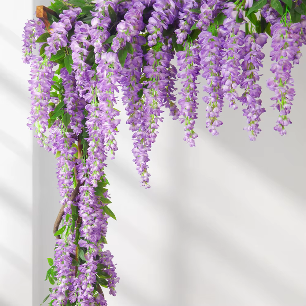 Guirlande de glycine suspendue de fleurs artificielles