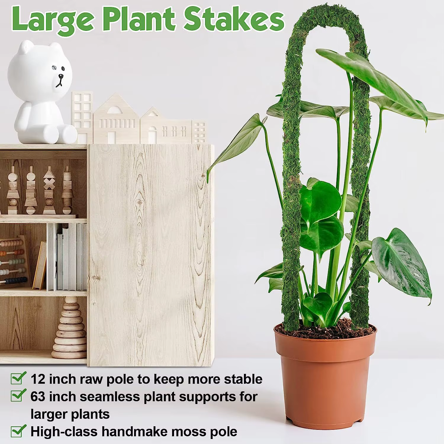 Poteau de mousse pliable pour plantes