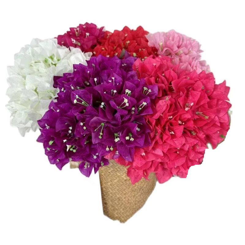 Un Bouquet de fausses fleurs de bougainville pour mariage