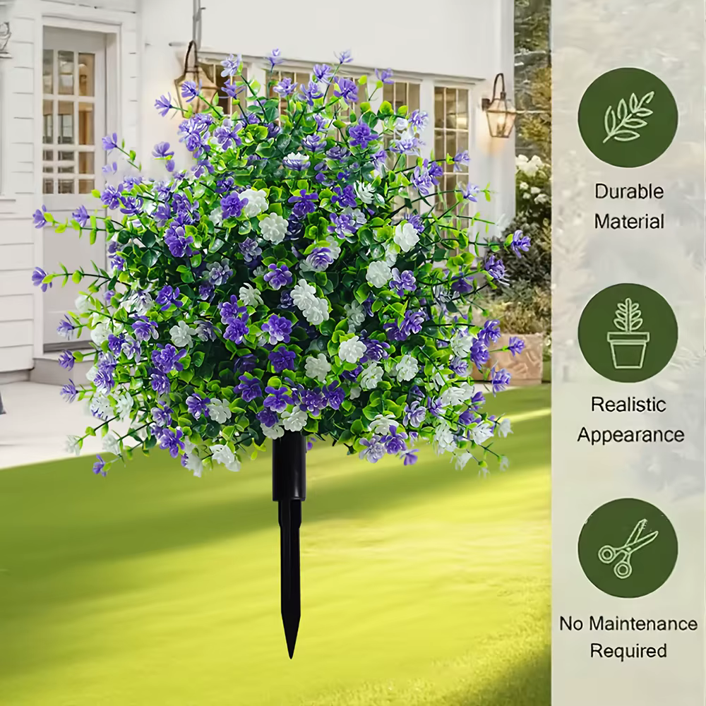 Fleurs artificielles pour l'extérieur