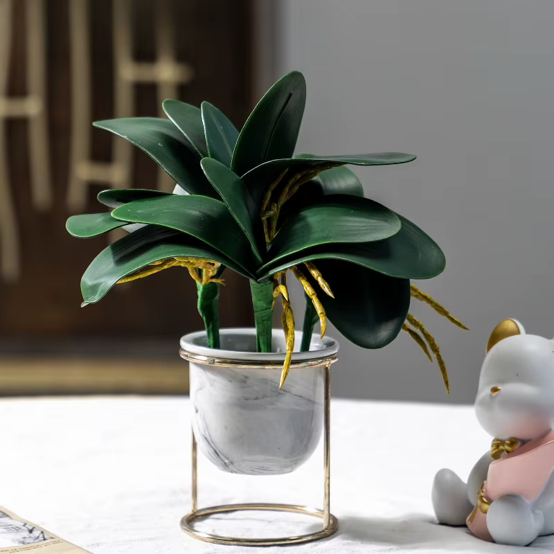 6 pièces de fausses fleurs en plastique