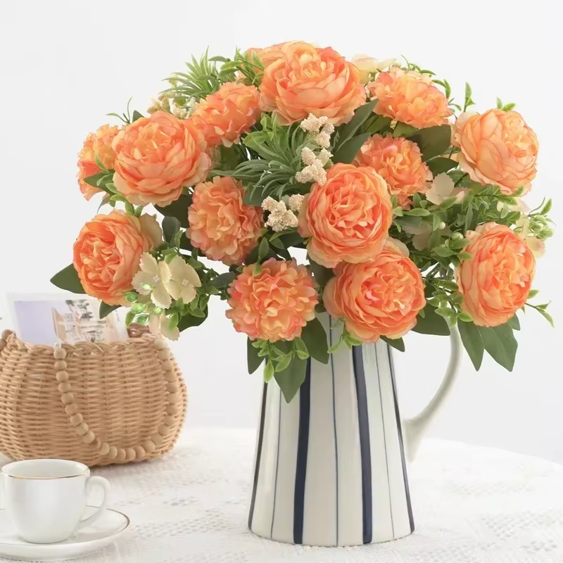 Bouquet d'hortensias artificiels pour mariage