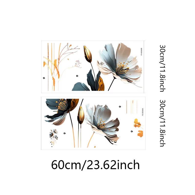 Autocollants muraux d'interconnexion de fleurs de Yumeiren
