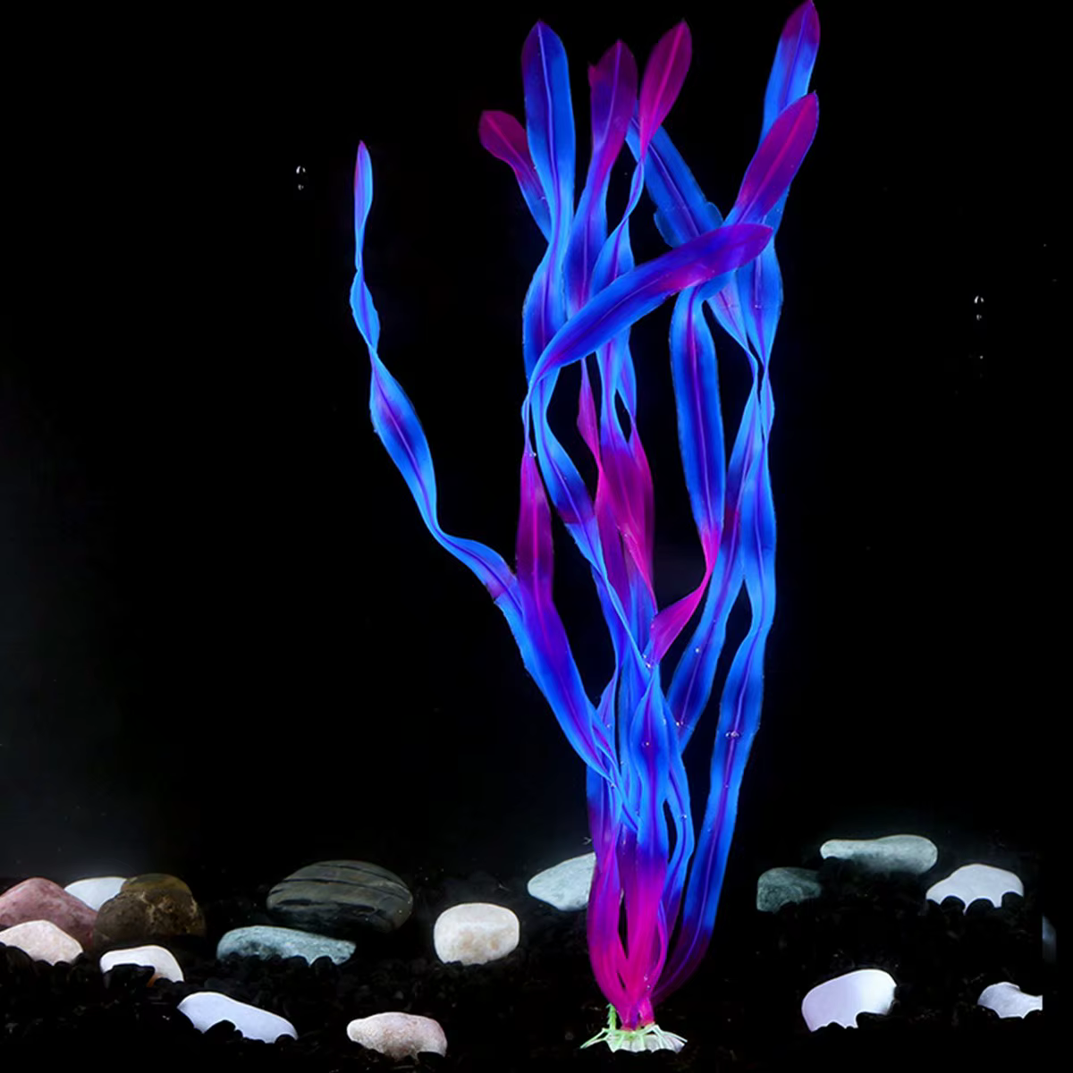 Plantes d'aquarium artificielles réalistes vertes de haute qualité
