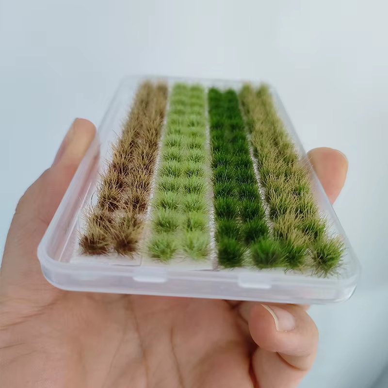 4 couleurs/104tufts modèle touffes d'herbe pour paysage Miniature