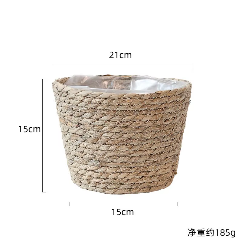Paniers de rangement en rotin tissé