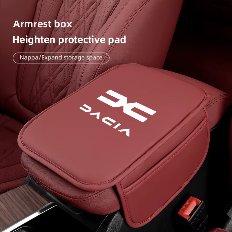 Accessoires intérieurs de voiture, boîte d'accoudoir, coussin d'augmentation de hauteur, sac de rangement, housse de protection de console centrale pour nouvelle Dacia Duster Logan