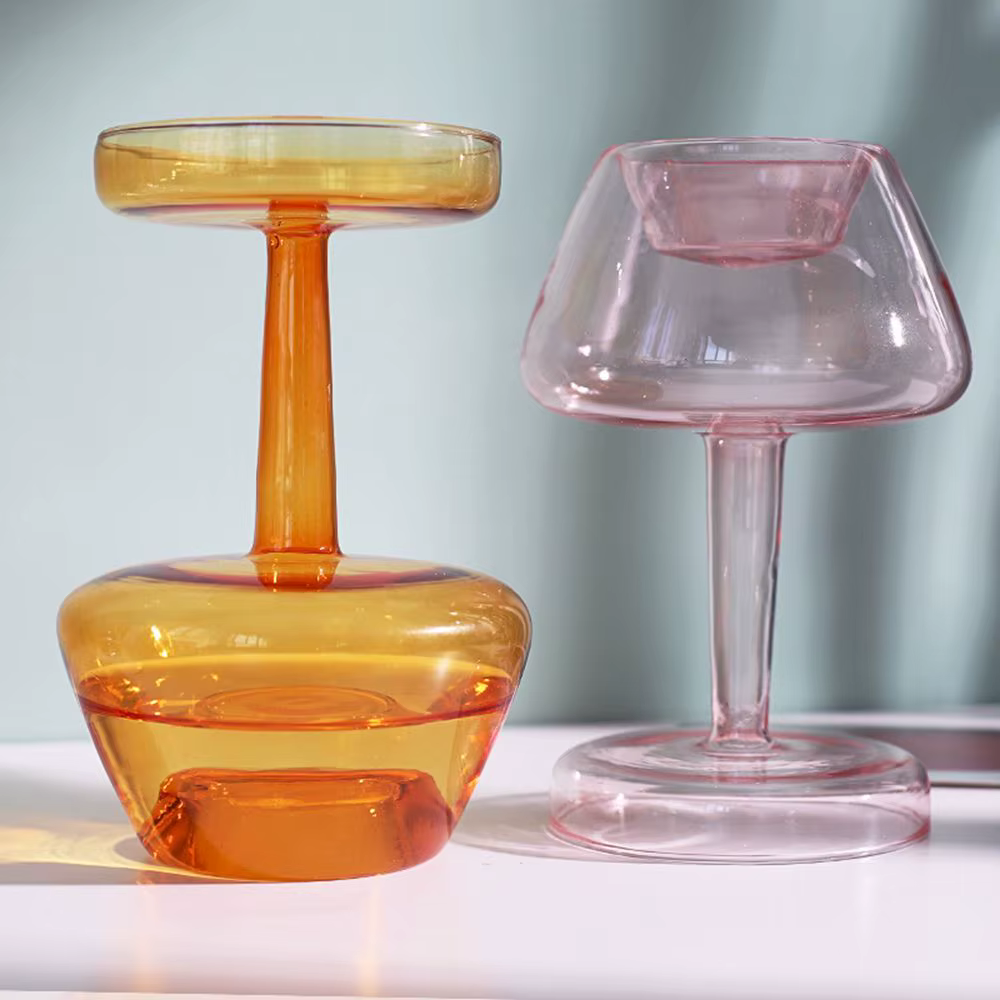 Vase en verre pour plantes hydroponiques