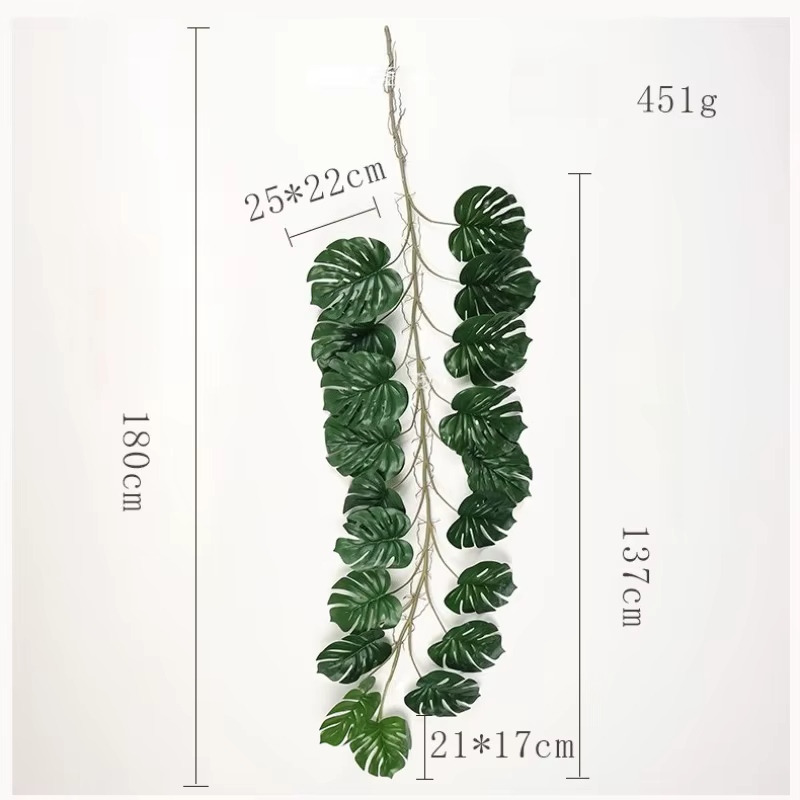 Plantes vertes artificielles en plastique
