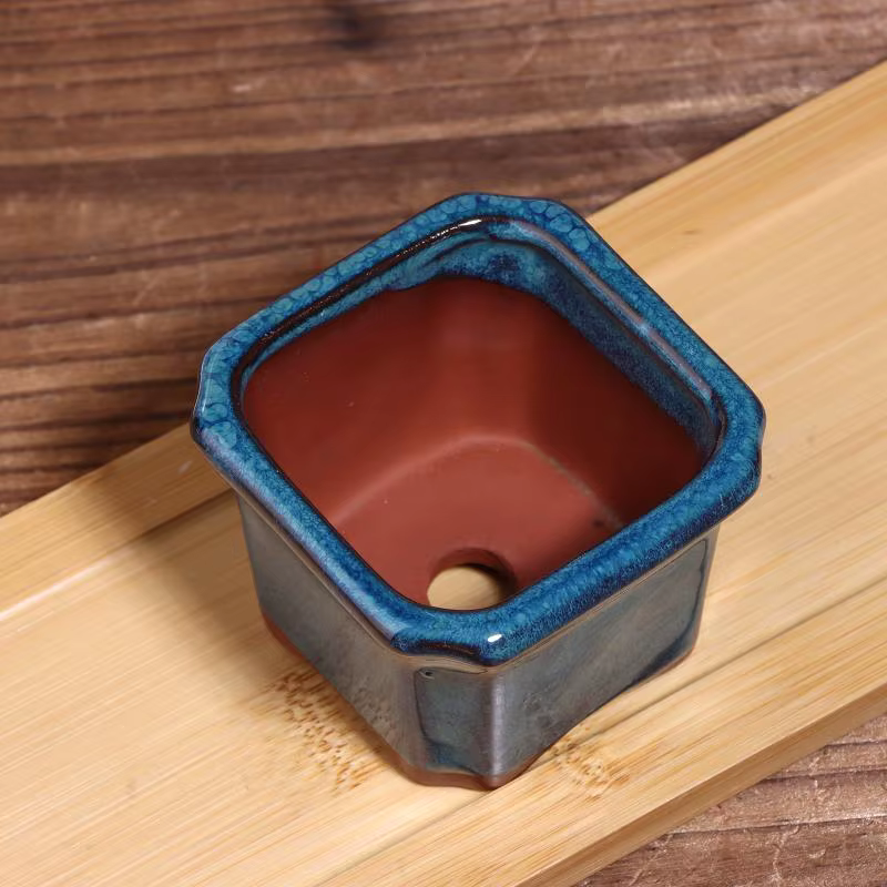 3 mini-pots de fleurs en céramique pour plantes succulentes