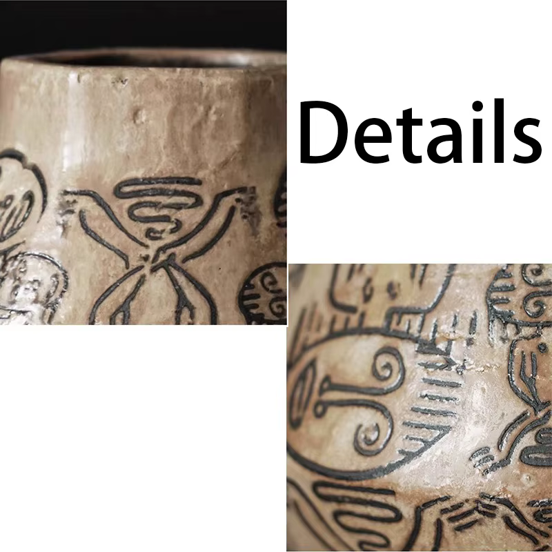 Vase Totem Tribal Vintage