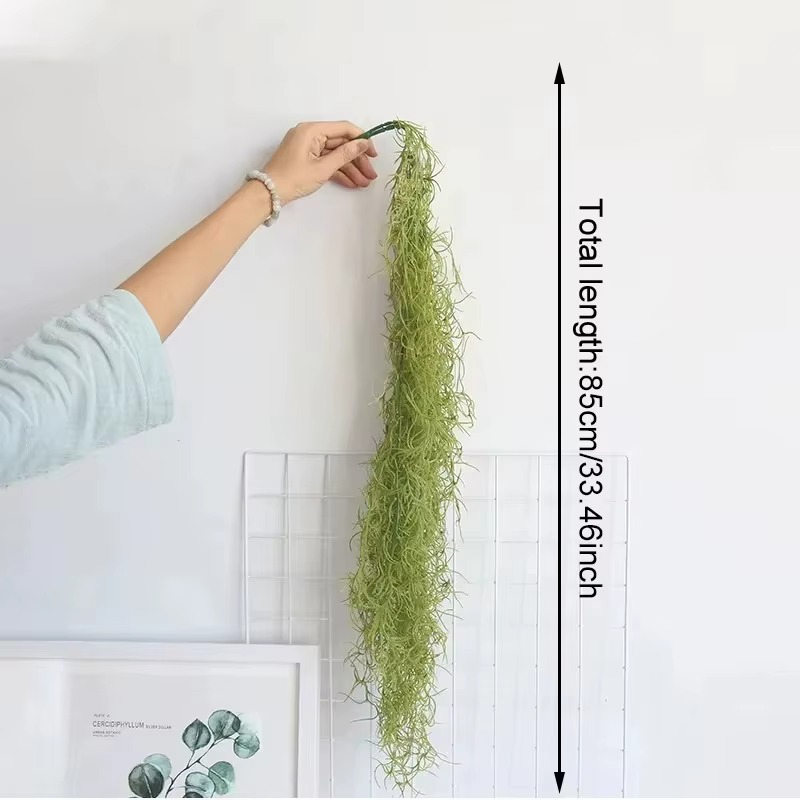 1/3/5 pièces de plantes artificielles vertes en plastique