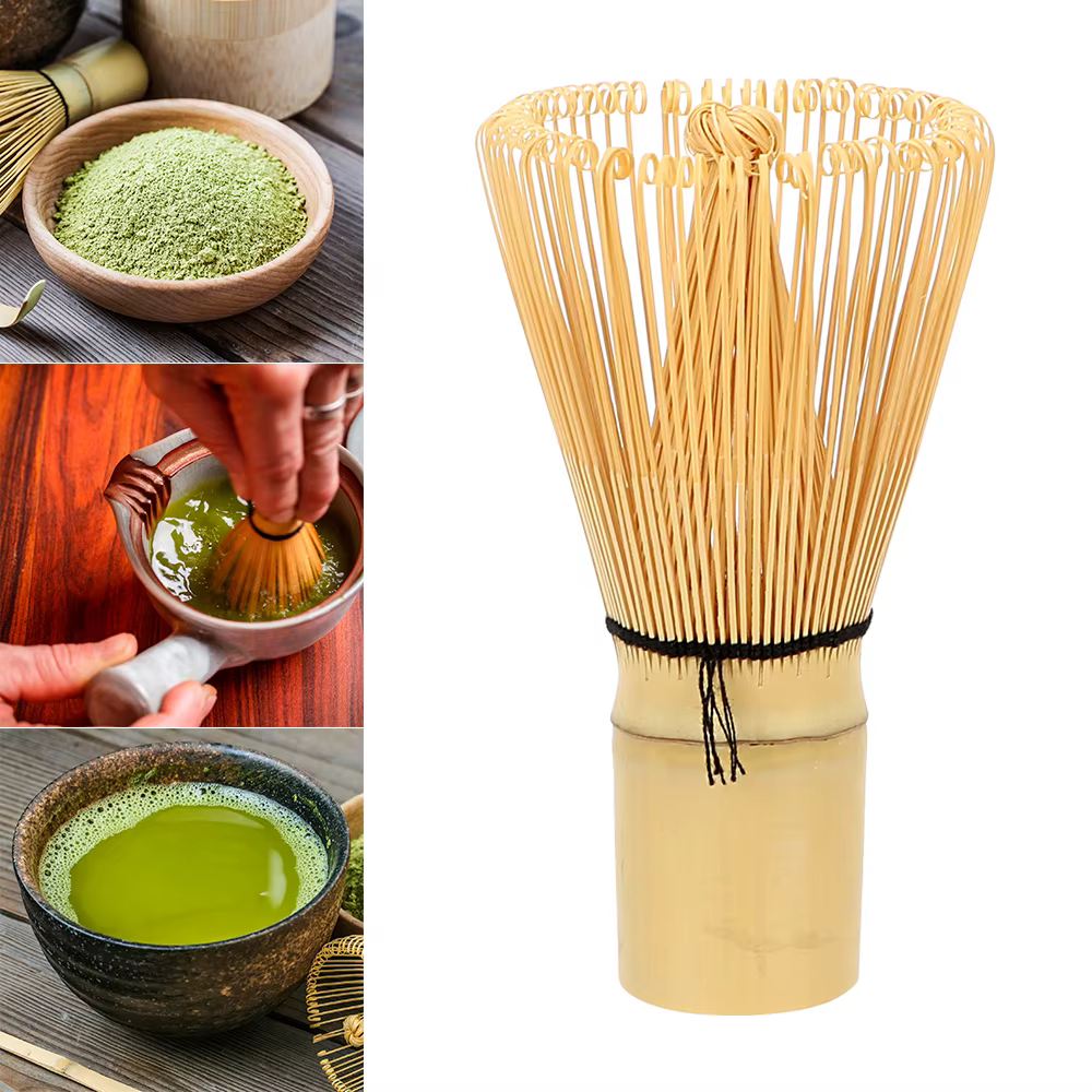 Cérémonie japonaise bambou Chasen 100 Matcha thé vert poudre fouet brosse à thé accessoires de cuisine outil à thé
