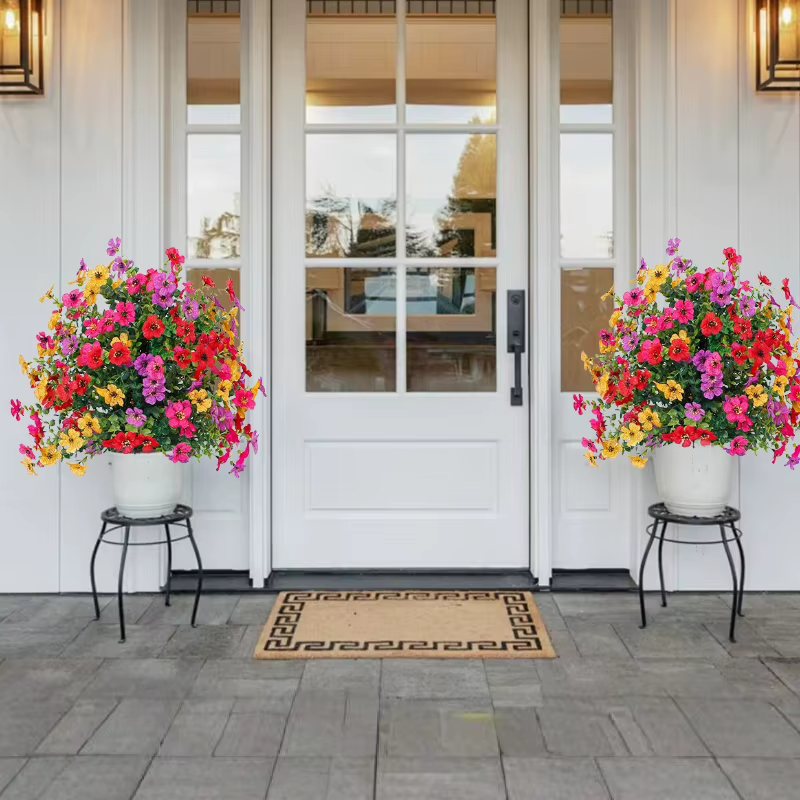 Fleurs artificielles d'extérieur résistantes aux UV