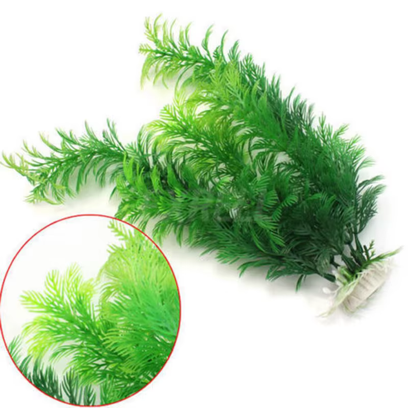 Mauvaises Herbes d'Eau Artificielles pour Simulation d'Aquarium