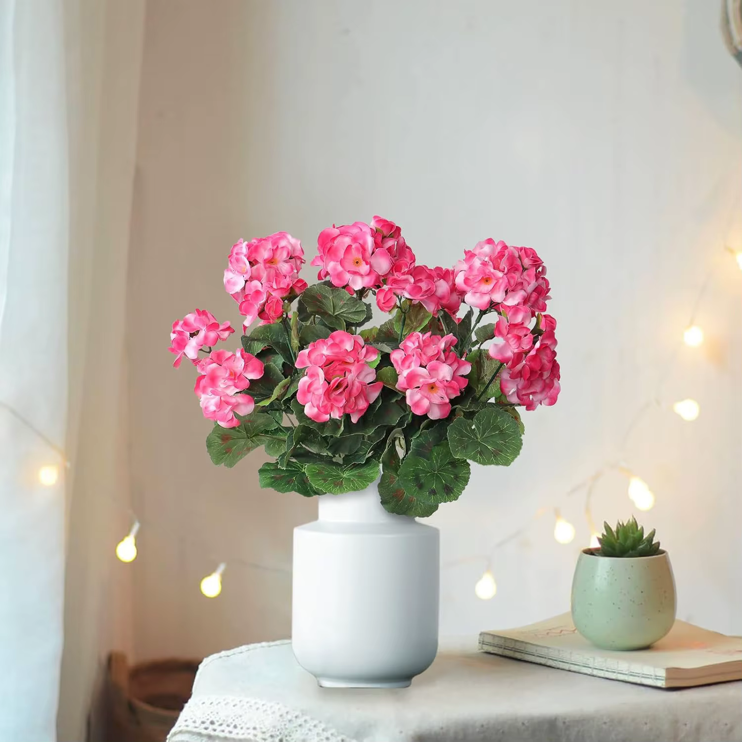 Simulation d'hortensia en géranium