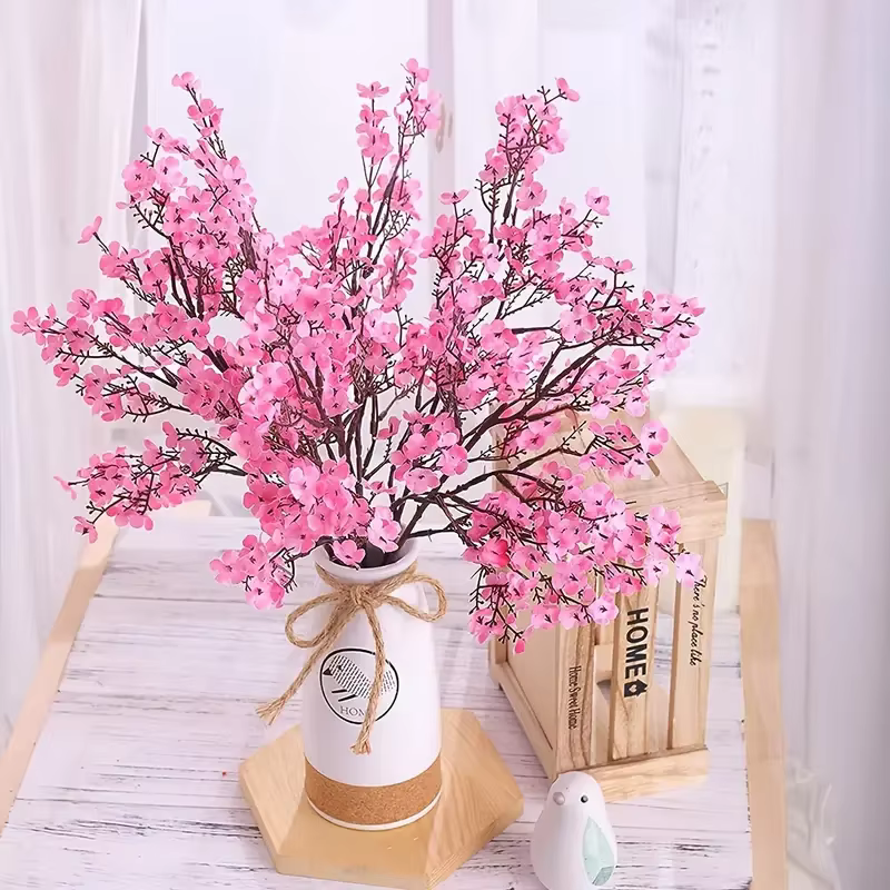 50CM souffle de bébé fleur artificielle soie gypsophile longues Branches décor à la maison plantes faux fête de mariage bricolage décoration ornements