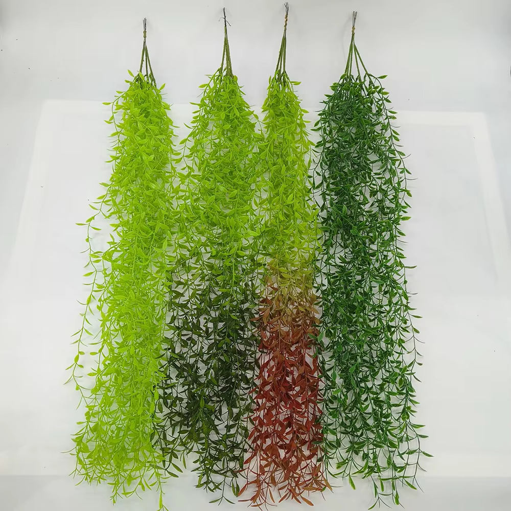 Plantes artificielles suspendues en saule pleureur