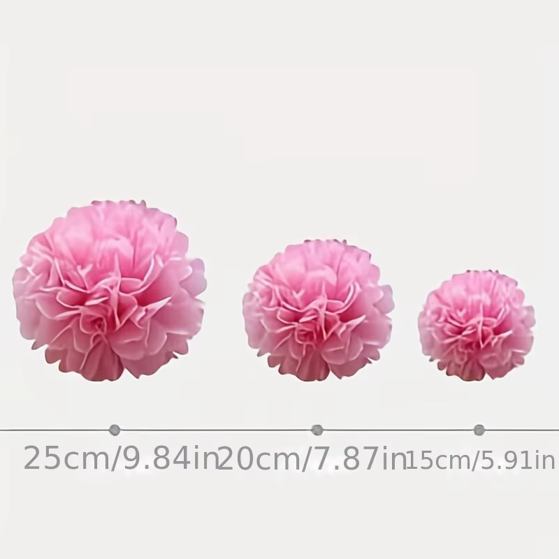 Boules de fleurs en papier festives