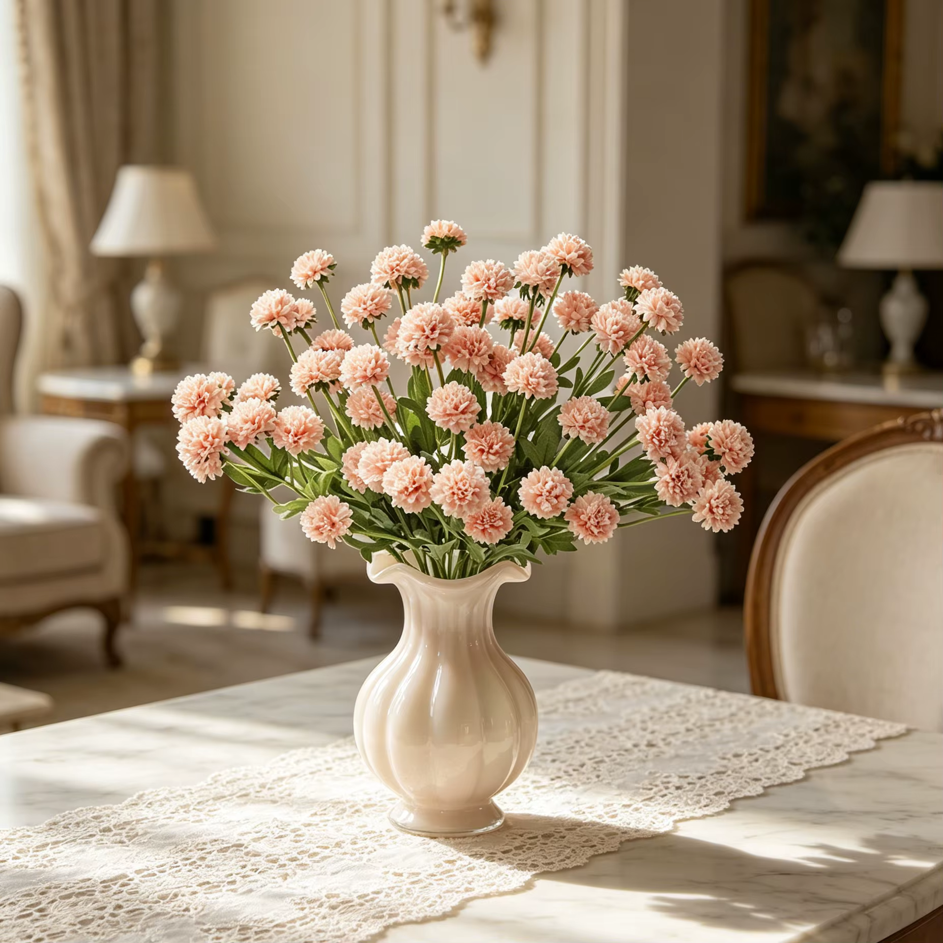 Fleurs Artificielles en Soie Chrysanthèmes pour Jardin