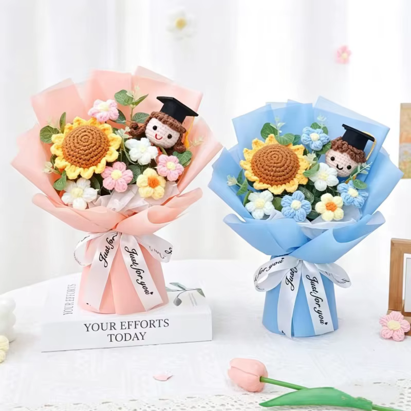 Fleurs au crochet faites à la main
