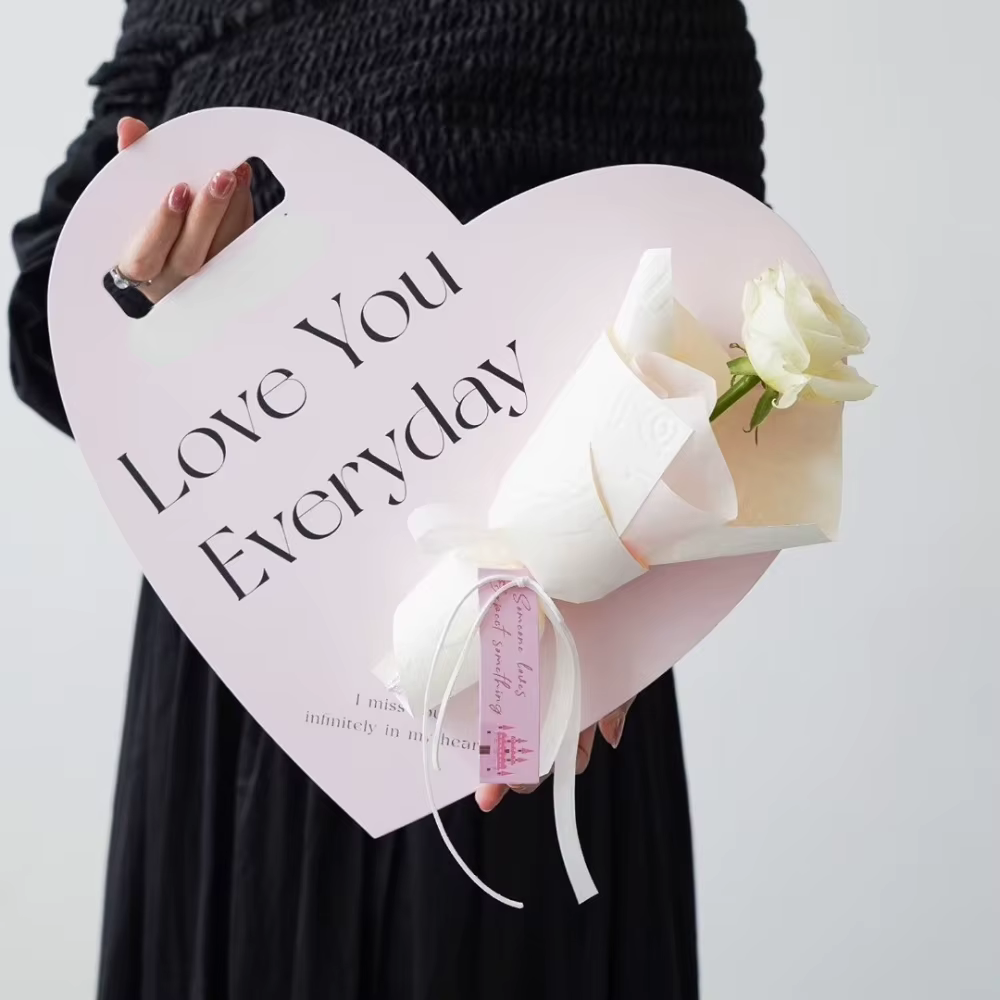Boîte d'emballage cadeau de fleurs pour la fête des mères