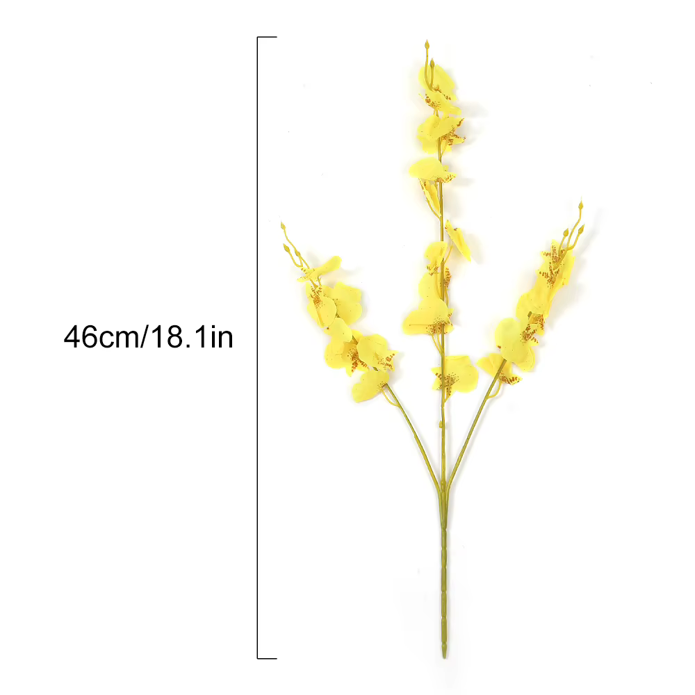 Fleur de cerisier de neige jaune artificielle