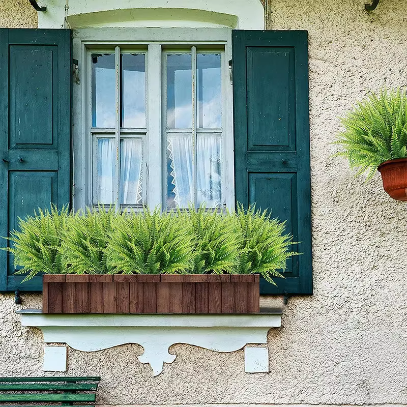 35cm plante artificielle fausse herbe persane mariage décoration de la maison fougère vert extérieur Anti-UV