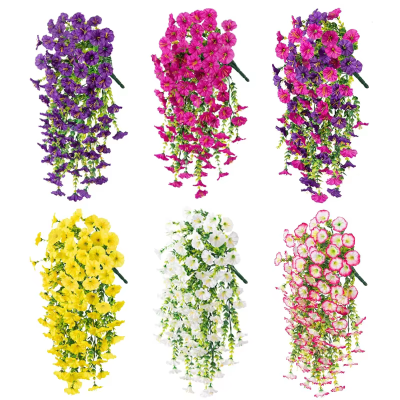 Fleurs artificielles suspendues de gloire du matin