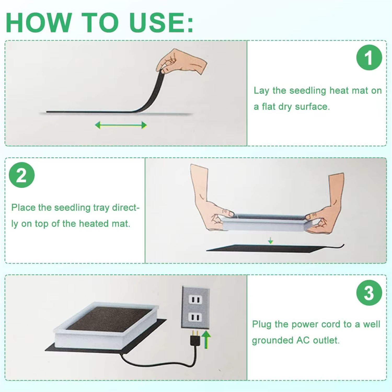 Tapis chauffant pour semis avec Thermostat numérique