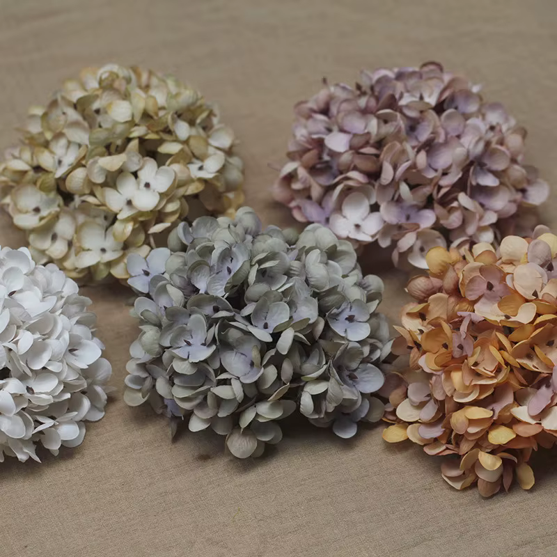 Tête d'hortensia 18cm, accessoires faits à la main