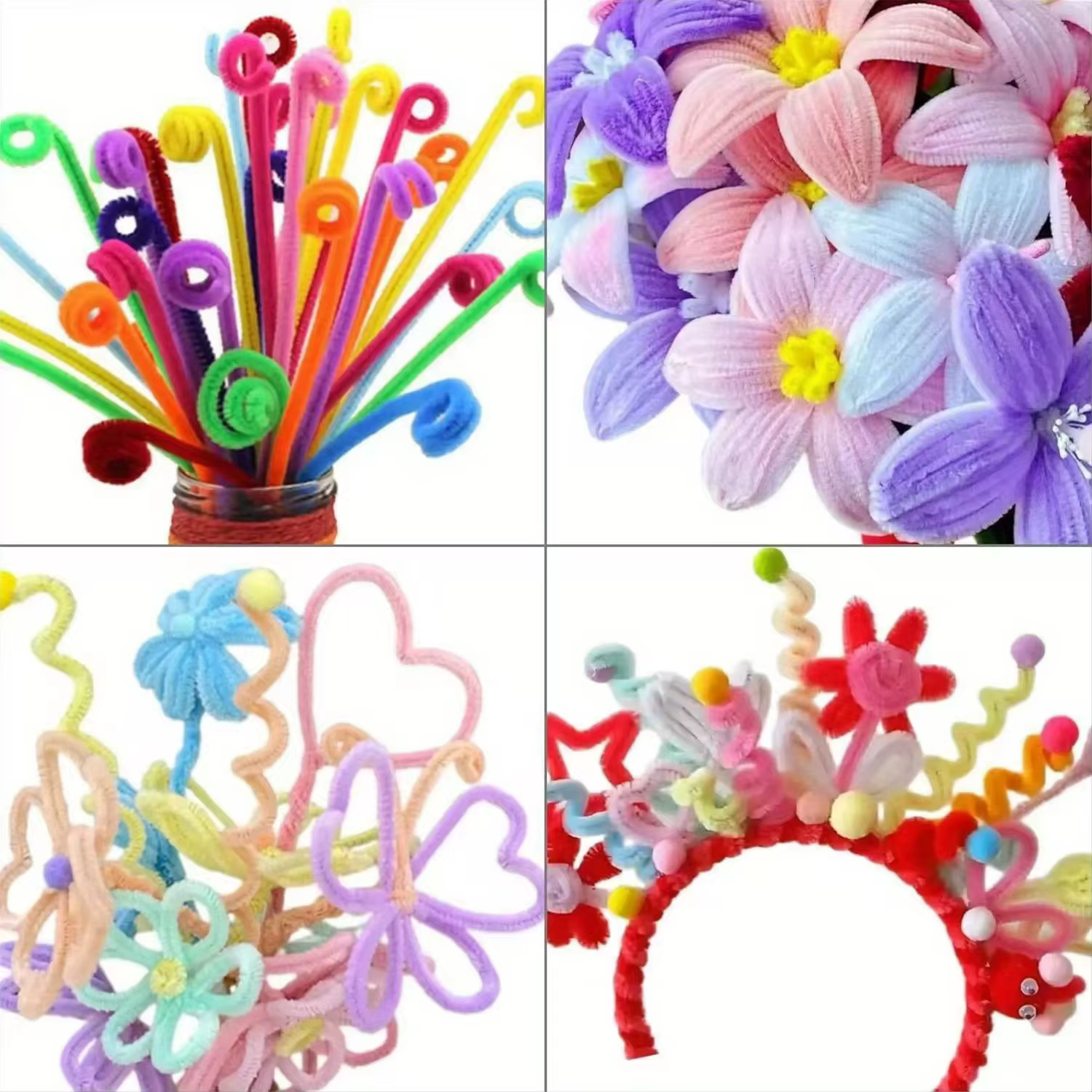 Tiges de chenille de 30cm