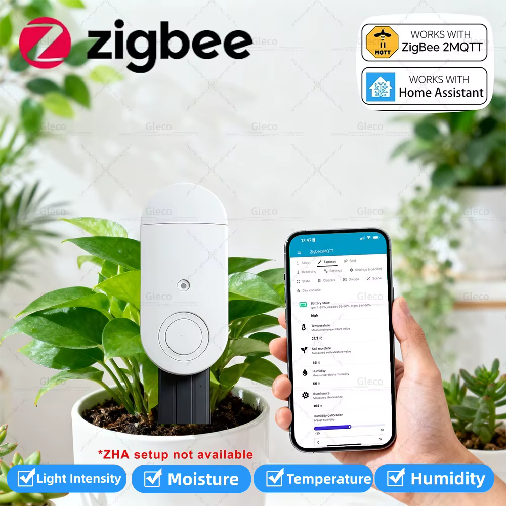Testeur de sol Zigbee, capteur d'humidité