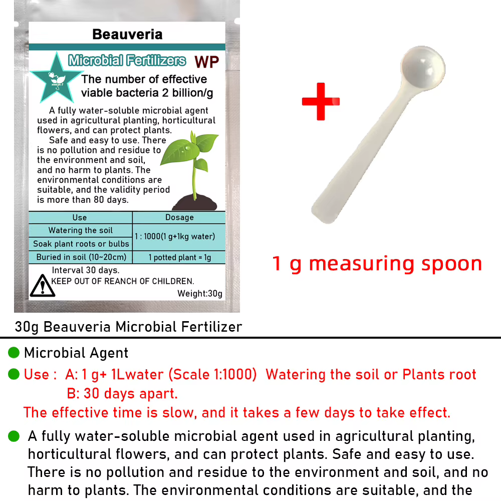 Beauveria – engrais microbien entièrement soluble dans l'eau