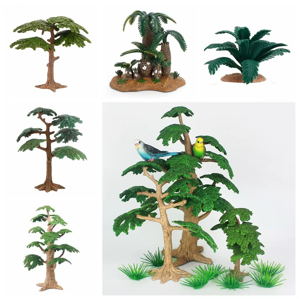Cadeaux Décoration de jardin Micro-paysage Plantes de la période jurassique Modèle de scène de bosquet