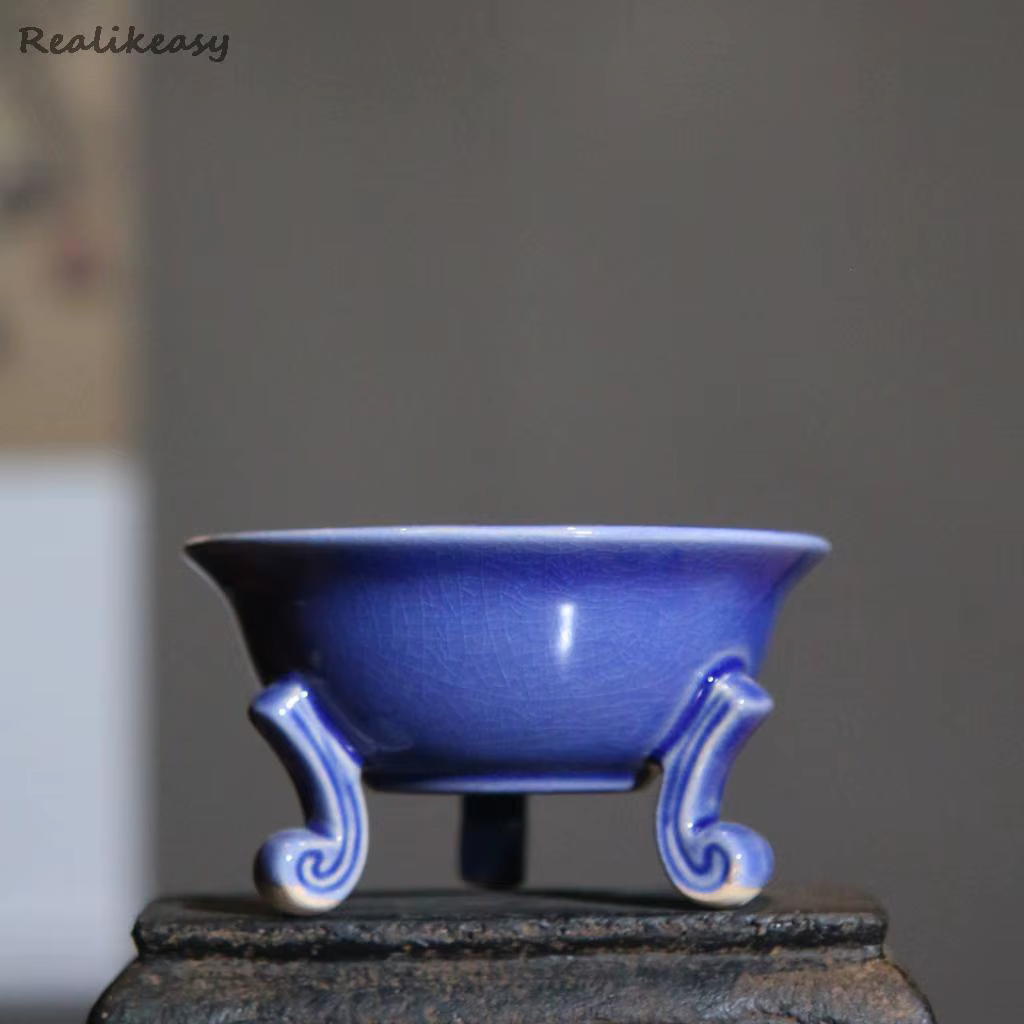 Pot de fleur de bonsaï en céramique avec trou