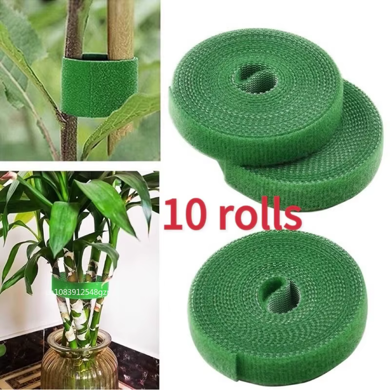 10 rouleaux de attaches pour plantes en Nylon