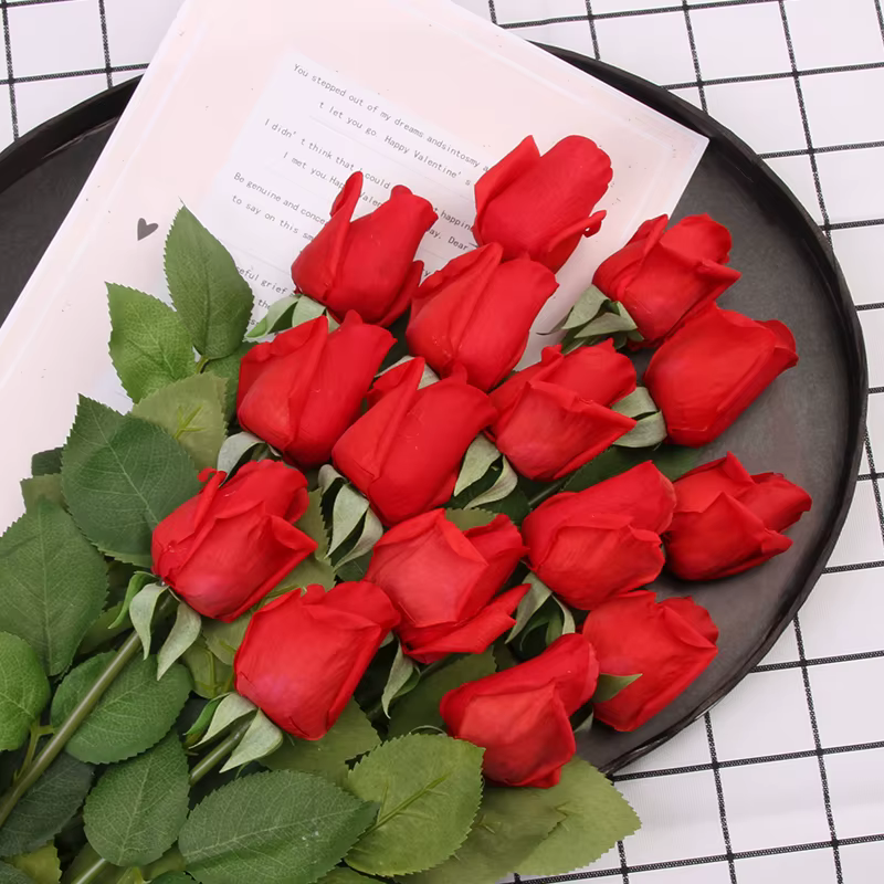 Fleurs artificielles en soie