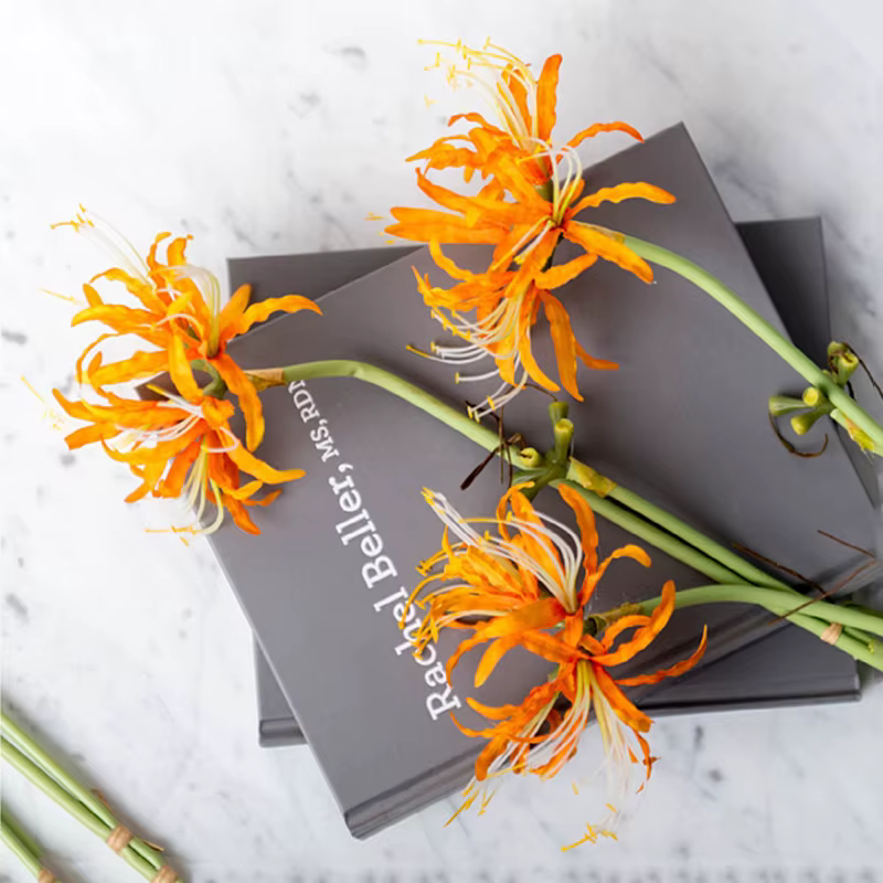 Branche de fleur de Higan en soie
